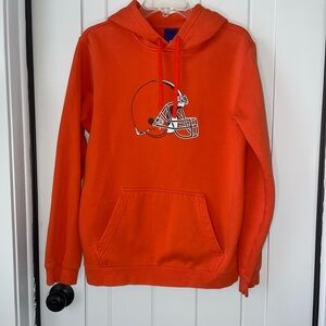 Nike Cleveland Browns Hoodie M Orange